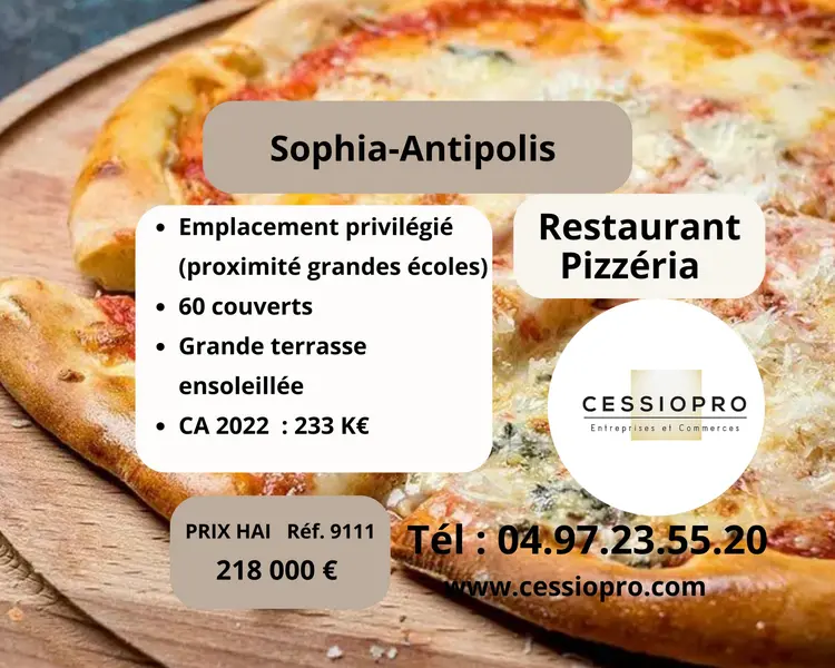 Fonds de commerce à vendre - Crêperie - Valbonne (06560) - 218 000 €