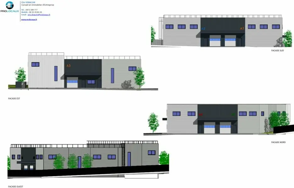 A louer Locaux d'activité 1542m² Les Abrets en Dauphiné