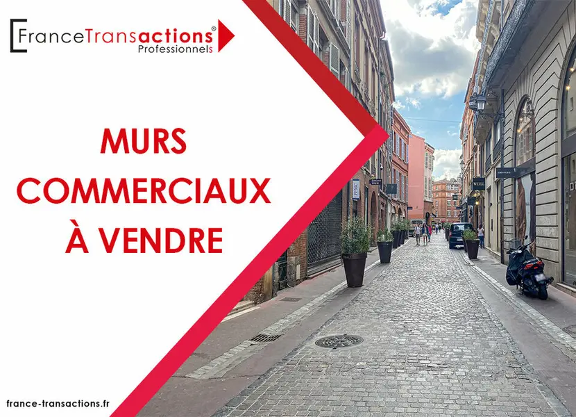 A VENDRE MURS COMMERCIAUX LOUES 115 m² RAMONVILLE CENTRE-VILLE