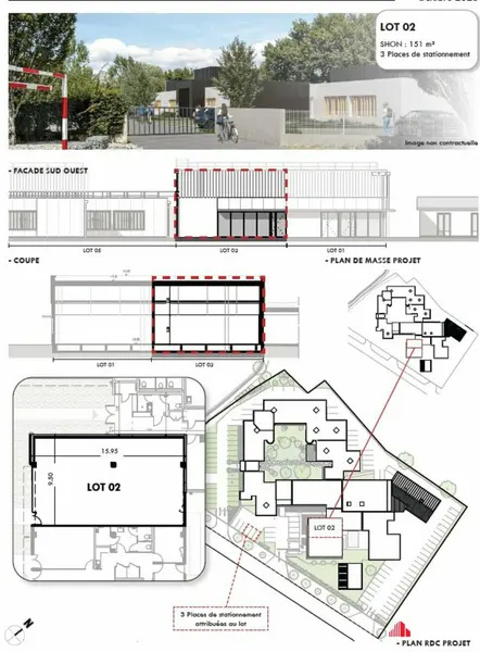 A louer Bureaux 155m² Canéjan