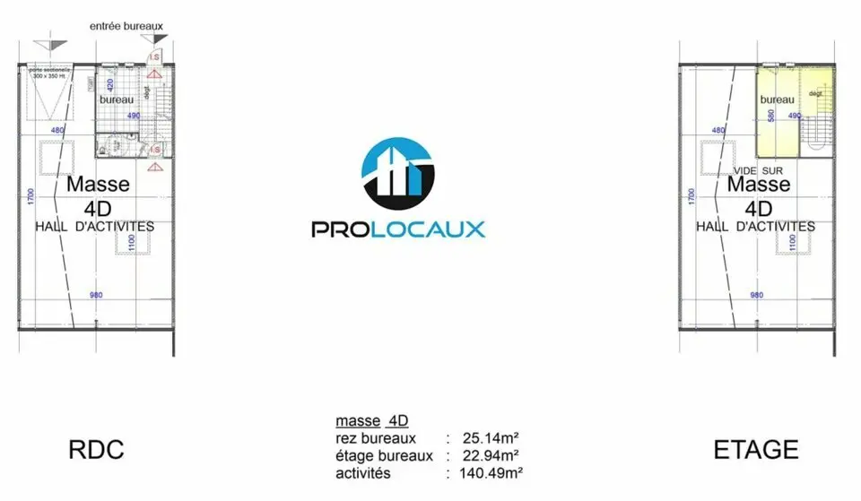 A vendre Locaux d'activité 188.57m² Bourgoin-Jallieu