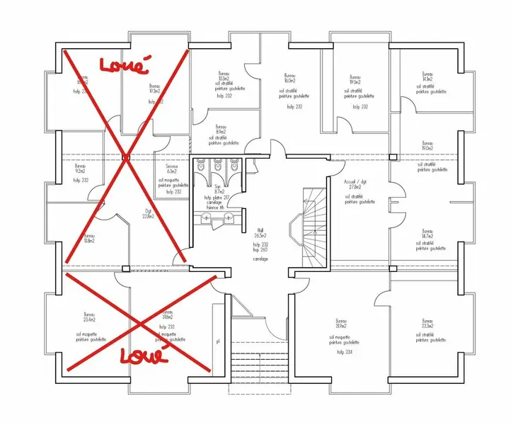 A louer Bureaux 590m² Saint-Martin-d'Hères
