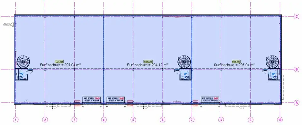 A louer Locaux d'activité 998m² Vaulx-en-Velin