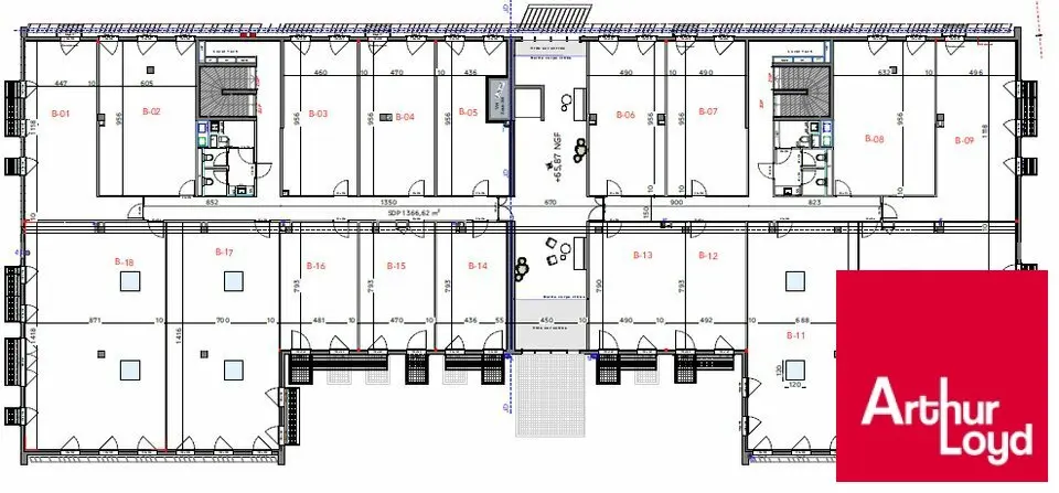 BUREAUX  NEUFS 57.53 M² - A VENDRE - SUR BIARRITZ QUARTIER AEROPORT