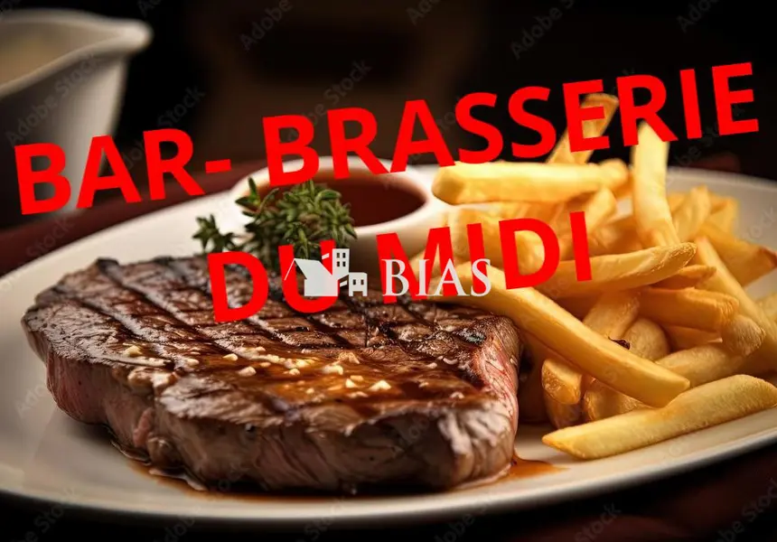 BAR-BRASSERIE DU MIDI en centre ville - TERRASSE - en PAYS DE BRAY