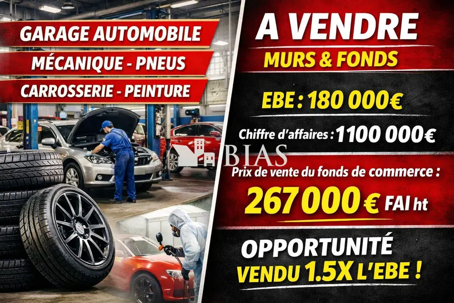 A vendre Fonds de commerce 1000m² Dieppe