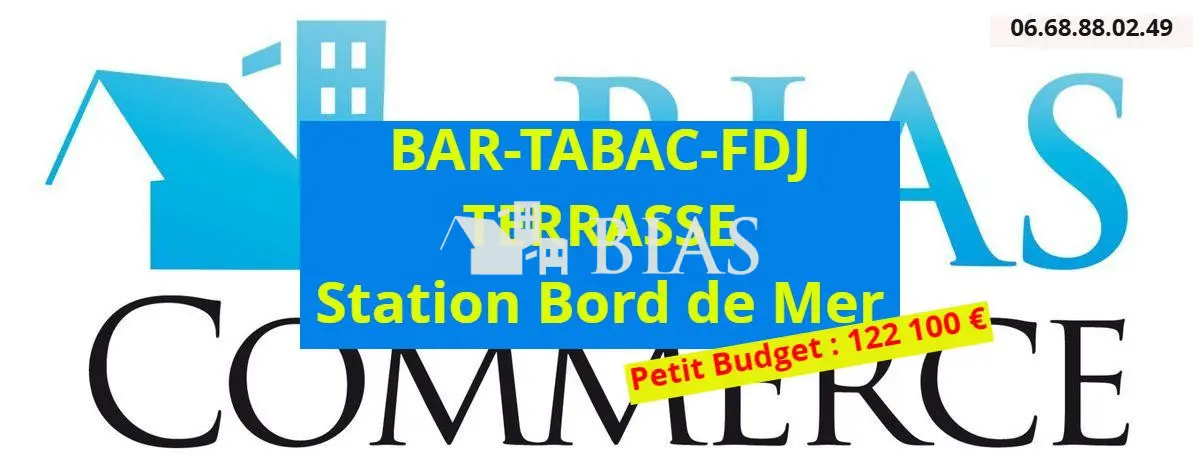 BAR-TABAC-JEUX en centre ville STATION BORD DE MER 76