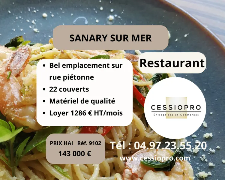 A vendre Fonds de commerce 40m² Sanary-sur-Mer